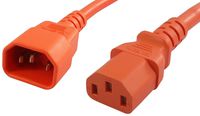Lynn Electronics  C13C1415AOR-3F  15-Amp/250-volt  3-Feet Power Cord IEC 60320 C13 to IEC 60320 C14,  Orange