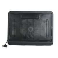 Silent Laptop Cooling Pad, ixaer 14-inch Ultra-Slim Quiet Laptop Notebook Cooler USB Powered Cooling Pad Computer Cooling Base with Oversized Fan