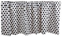 Tadpoles Damask Window Valance, Black/White