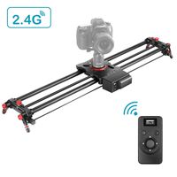 Neewer Motorized Camera Slider, 31.5-inch 2.4G Wireless Control Carbon Fiber Track Rail with Mute Motor/Time Lapse Video Shot/Follow Focus Shot/120 Degree Panoramic Shot for DSLRs, Load up to 22 lbs