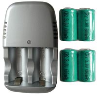 New 4 x Rechargeable CR2 CR-2 15270 Battery +Quick Charger