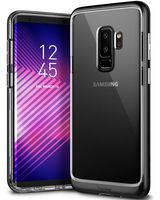 Caseology Skyfall for Galaxy S9 Plus Case (2018) - Clear Back & Slim Fit - Black