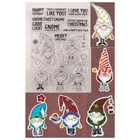 KWELLAM Merry Christmas Santa Happy New Year Happy Birthday Gook Luck Stamps for Card Making Decoration and DIY Scrapbooking