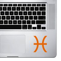 StickAny Palm Series Pisces Sticker for MacBook Pro, Chromebook, and Laptops (Orange)