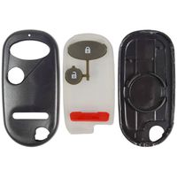 qualitykeylessplus Replacement Keyless Entry 3 Button Case and Pad for Honda Remote Fob FCC ID E4EG8DJ or OUCG8D344HA