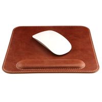 Londo Genuine Leather Mouse pad with Wrist Rest, Brown