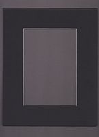 18x24 Black Picture Mats Mattes Matting with White Core Bevel Cut for 13x19 Pictures