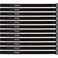 Reusable Hook Loop Cinch Straps, Adjustable, All-Purpose Cinching Cable Ties 24 inch x 1 inch, Fastening Tie Down Strap for Heavy Duty Cable Management & More, 12 Pack, Black