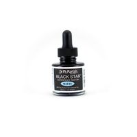 Dr. Ph. Martin's 400034-XXX Black Star India Ink, 1.0 oz, Black, Matte