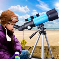 JingleStar Telescope for Kids Beginners, 70mm Astronomical Refracter Telescope - Travel Scope with Tripod & Finder Scope - Perfect for Children Educational and Gift (Blue)