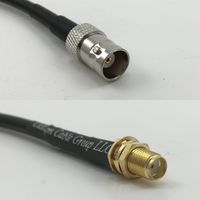 3 feet RG316 BNC FEMALE to SMA FEMALE Pigtail Jumper RF coaxial cable 50ohm High Quality Quick USA Shipping