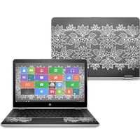 Mightyskins Skin Compatible with Hp Pavilion X360 14" (2017) - Floral Lace | Protective, Durable, and Unique Vinyl Decal Wrap Cover | Easy to Apply, Remove, and Change Styles | Made in The USA