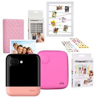 Polaroid POP 2.0 2 in 1 Instant Print Digital Camera (Pink) Starter Bundle with Eva Case