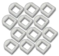 Zanyzap 12 Foam Pre-Filters for Drinkwell Stainless Steel 360, Lotus, Avalon, Pagoda Water Bowl (White)