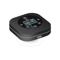 Shower Speaker Bluetooth Waterproof，Portable Wireless Bluetooth Speaker with FM Radio, Built-in Mic, LED Display, Hands Free Speakerphone, Mini Bluetooth Speaker with Suction Cup HOTT (Black)