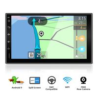 Double Din Car Stereo Android 9.0 Quad Core 7 Inch HD 1024600 Touchscreen Universal Car Radio Navigation Entertainment Multimedia Google/Steering wheel/GPS/WIFI/Bluetooth/Mirror Link(No DVD Player!)