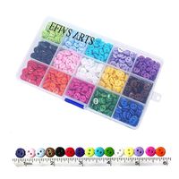 Efivs Arts 1125 pcs 0.35"(9mm) 2 Hole Sewing Flatback Resin Buttons for Sewing DIY Crafts Scrapbooking Children's Manual Project, 15 Colors