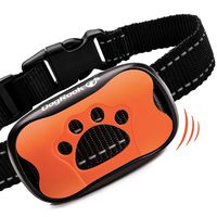 DogRook Bark Collar - Humane, No Shock Training Collar - Vibration & Sound Care Modes - Smart Adjustable for Small, Medium, Large Dogs Breeds - No Harm Deterrent Reflective Vibrating Control Collar