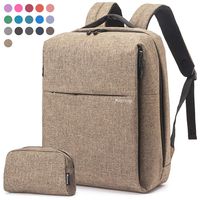 Laptop Backpack College School Computer Travel Backpack with USB Charging Port for Women Men Boys Girls, 17+Colors for Choice Anti Theft Water Resistant Backpack Bonus Packet Bag,Earth Color