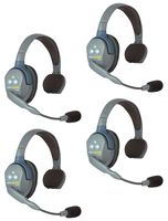 Eartec UL4S UltraLITE 4-Person System, Includes Single-Ear Master Headset and 3xSingle-Ear Remote Headset