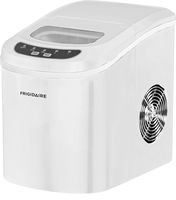 Frigidaire EFIC108-WHITE Portable Compact Maker, Counter Top Ice Making Machine, White
