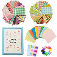 Ngaantyun Bundle Kit Accessories Compatible with Fujifilm Instax Mini Liplay Mini 9 7s 8 8+ 25 50s 70 90 SP-1 SP-2 Polaroid PIC-300P Z2300 Camera Films - Photo Album Wall Hang Frame Sticker Wood Clips
