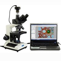 OMAX 40X-2000X Compound Trinocular Replaceable LED Microscope with 2MP Digital Camera