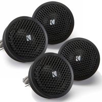 Kicker Speaker Bundle - Two pairs of Kicker 1 Inch KS-Series Tweeter 41KST254