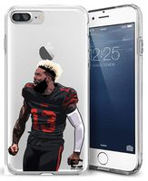 Epic Cases iPhone6 Plus iPhone 7/iPhone 8 Plus Case Ultra Slim Crystal Clear Football Series Soft Transparent TPU Case Cover Apple (OBJ The Catch, iPhone 6/7/8 Plus)