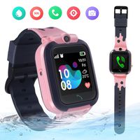 ZOPPRI Smartwatch for Kid, IP67 Waterproof 1.44 inchTouch Screen Watches. GPS Tracker with SOS and Pedometer with Camera Phone Watch. Smartwatch for 3-14 Year Old Children Girls Boys (Pink)
