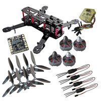 powerday DIY QAV250 Quadcopter Full Carbon Frame Kit Tarot MT2204Ⅱ 2300KV Motor Simonk 12A ESC CC3D Flight Controller 6045(CW+CCW) 3 Blade Propeller