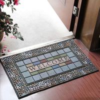 Carpet Outdoor Thickening Flocking Carpet Home Non-Slip Mat Doorway Ottomans Environmental Protection Rubber Rug