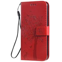 NEXCURIO Wallet Case for iPhone 11 Pro Max (6.5") with Card Holder Side Pocket Kickstand, Shockproof Leather Flip Cover Case for Apple iPhone 11 Pro Max - NEKTU080714 Red