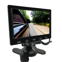 PONPY 9" Ultra Thin 16:9 HD 800x480 Color TFT LCD Car Rear View Monitor Headrest Reverse Display Monitor Support 2-CH Video HDMI Audio VGA Input