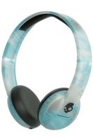 Skullcandy Uproar Bluetooth Wireless On-Ear Headphones with Built-In Mic and Remote, Clear/Scribble