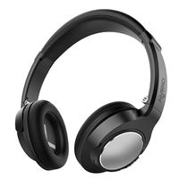 Bluetooth Headphones Over Ear Wireless Headphones Noise Cancelling with Microphone Hi-Fi Deep Bass 20H Playtime for Travel Work TV Computer Phone (Black)