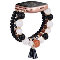 TOROTOP Bracelet Compatible for Fitbit Versa Bands Versa 2 Band Women/Versa Lite Band/Versa SE Bands Women Girl, Handmade Fashion Elastic Beaded Strap Replacement for Versa 2018,2019 All Model