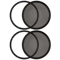 Goldwood Sound, Inc. Monitor Speaker And Subwoofer Part, Heavy Duty Steel Mesh Snap On Woofer Grills for 10" 2 Grill Pack (SG-M10-2)