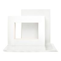         Pack of 50 8" x 10" Inch Pre-Cut White Picture Mats Mattes for  Photo + Backing + Bags (8 x 10 50-Pack Complete Set)