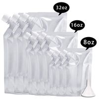 Cruises hidden flask bag flask pouch Concealable And Reusable kit Plastic Liquor Pouches flask Sneak anywhere drinking flask water bottle kit travelling flask (8OZ3+16OZ3+32OZ3)