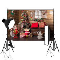 Christmas Tree Reindeer Backdrop Xmas Photography Photo Background Studio Props
