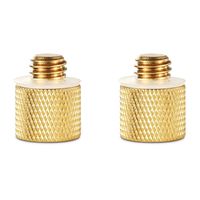 Smallrig 1/4"-20 Female to 3/8"-16 Male Tripod Thread Screw Adapter Brass (2-pack)-1069