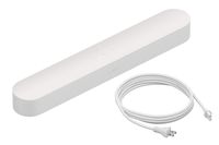 All-new Sonos Beam and Long Cable. Compact Smart TV Sound bar with Amazon Alexa voice control built-in. Wireless Sound System and Music Streaming for your home. (White)