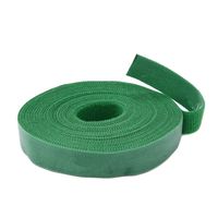 1/2 inch Hook Loop Cable Tie Fasten One Wrap Cord Tape Double Side Nylon Power Cord Management Wire Organizer Straps Reusable Self Gripping 20 Feet 1 Roll (Olive)