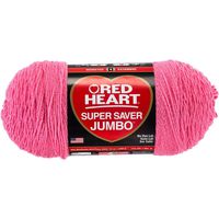RED HEART 073650016004 Super Saver Jumbo Yarn, Perfect Pink