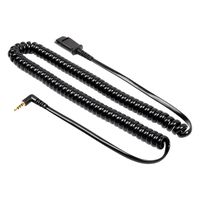 3.5mm Plug to QD(Quick Disconnect) Cable,Headset Cord for All Plantronics QD Compatible Headsets