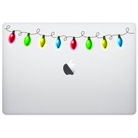 MacBook Sticker Decal - Christmas Lights Colorful - Funny Cute Skins Stickers