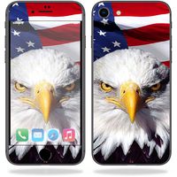 MightySkins Skin Compatible with Apple iPhone 8 - America Strong | Protective, Durable, and Unique Vinyl Decal wrap Cover | Easy to Apply, Remove, and Change Styles | Made in The USA