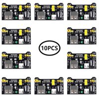 Aoicrie 10PCS 3.3V 5V Power Supply Module for MB102 102 Prototype Breadboard DC 6.5-12V or USB Power Supply Module