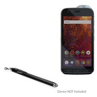 CAT S61 Stylus Pen, BoxWave [EverTouch Capacitive Stylus] Fiber Tip Capacitive Stylus Pen for CAT S61 - Jet Black